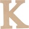 Juvale Unfinished Wooden Letters, Greek Letter K for Kappa (11.6 in.)